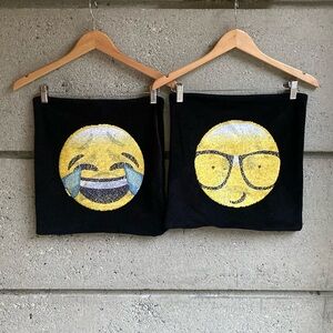 2 x sequin pillowcase covers